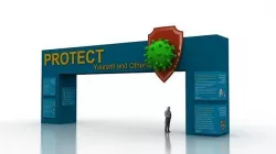 Huge ads Gate for Coronavirus-Tunal  Low-poly 3D model