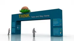 Huge ads Gate for Coronavirus-Tunal  Low-poly 3D model