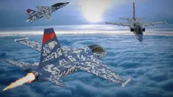 HURJET Single Engine Jet Trainer and close air support jet  Low-poly 3D model