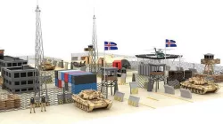 Iceland Military Base Low-poly 3D model