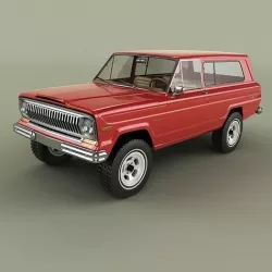 Jeep Cherokee Wagoneer Wrangler CJ5 3D model