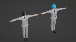 Jungkook - V - BTS Low-poly 3D model