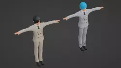 Kim Seok-Jin - V - BTS Low-poly 3D model