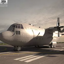 Lockheed C-130 Hercules 3D model