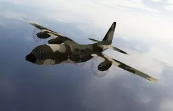Lockheed C130 Hercules Low-poly 3D model