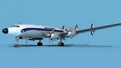 Lockheed L1649 Star Liner Air France 3D model