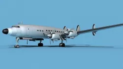 Lockheed L1649 Star Liner Bare Metal 3D model
