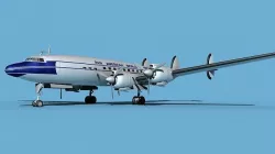 Lockheed L1649 Star Liner Pan Am 1 3D model
