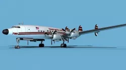 Lockheed L1649 Star Liner Trans World Airways 3D model