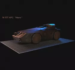 M577 APC  Aliens 3D model