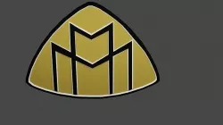 Maybach 3D Logo Low-poly 3D model