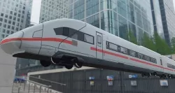 Modern Train - Trem Moderno Low-poly 3D model