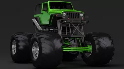 Monster Truck Jeep Wrangler Rubicon Recon 3D model