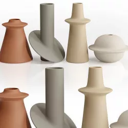 Morandi vases 3D model