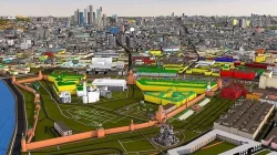 Moscow city of Russia 2021 Low-poly 3D model