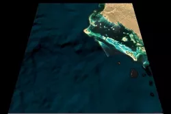 NEOM city topography Saudi Arabia - tile n25 e36 3D model