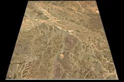 NEOM city topography Saudi Arabia - tile n25 e38 3D model