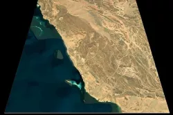NEOM city topography Saudi Arabia - tile n26 e36 3D model