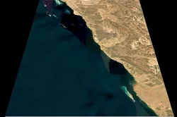 NEOM city topography Saudi Arabia - tile n27 e35 3D model