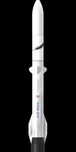 New Glenn rocket 3D model
