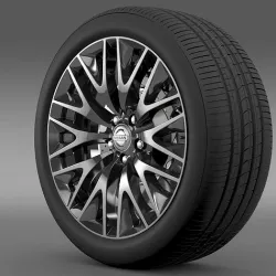 Nissan Cima Hybrid wheel 3D model