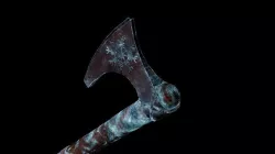 Norse Viking Frost Rune Axe Low-poly 3D model