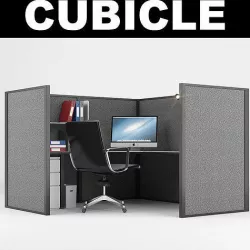 Office Cubicle 3D model
