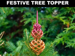 Open Lattice Christmas Tree Topper