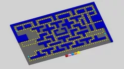 Pac-man Low-poly 3D model