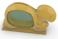 Piggy Bank Turtle 3D model