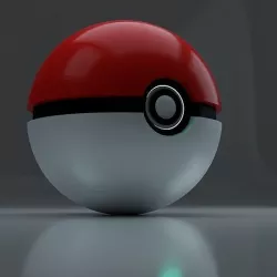 poemon ball Low-poly 3D model