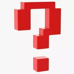Question Mark Low-poly 3D model