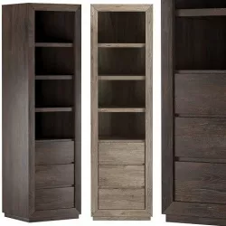 RECLAIMED RUSSIAN OAK 84 BATH CABINET 3D model