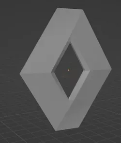 Renault 3D Logo Low-poly 3D model