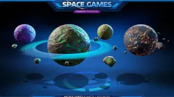 RTS - Space Games - Planets Low-poly 3D model