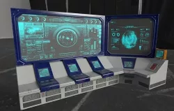Sci Fi Control Panel Low-poly 3D model