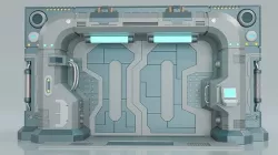 sci fi door 3D model