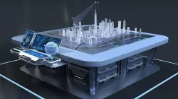 Sci-fi Table Interactive Holographic Table 3D model