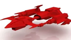 Spacecraft 3D model 3D model
