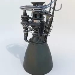 SpaceX Raptor Rocket Engine 3D model