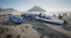 Star Wars Ship Low-poly 3D model