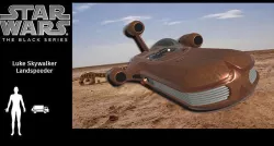 Starwars Luke Skywalker landspeeder 3D model