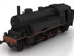 Steam Germany Locomotive VLC 75 model 3D model