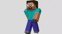 Steve character from Minecraft game Low-poly 3D model
