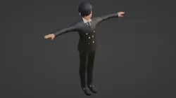 Suga - BTS Low-poly 3D model
