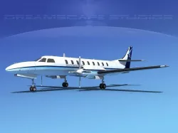 Swearingen SA226 Gulf Coast Aviation 3D model