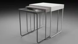 TABLE SET-Nesting tables Low-poly 3D model