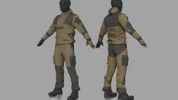 TACTICAL UNIFORM 3D model