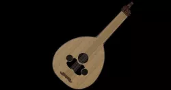 the Lute Low-poly 3D model