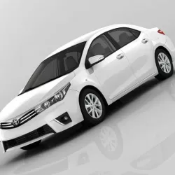 Toyota Corolla E170 Active 2014 detailed interior 3D model